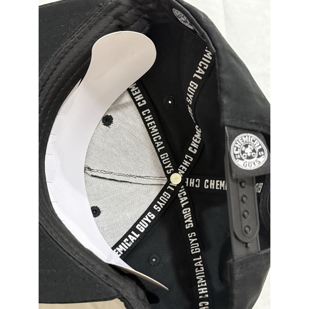Chemical Guys SnapBack Hat/Cap Auto Detailing Rubber Patch Black Baseball Hat - Picture 3 of 8